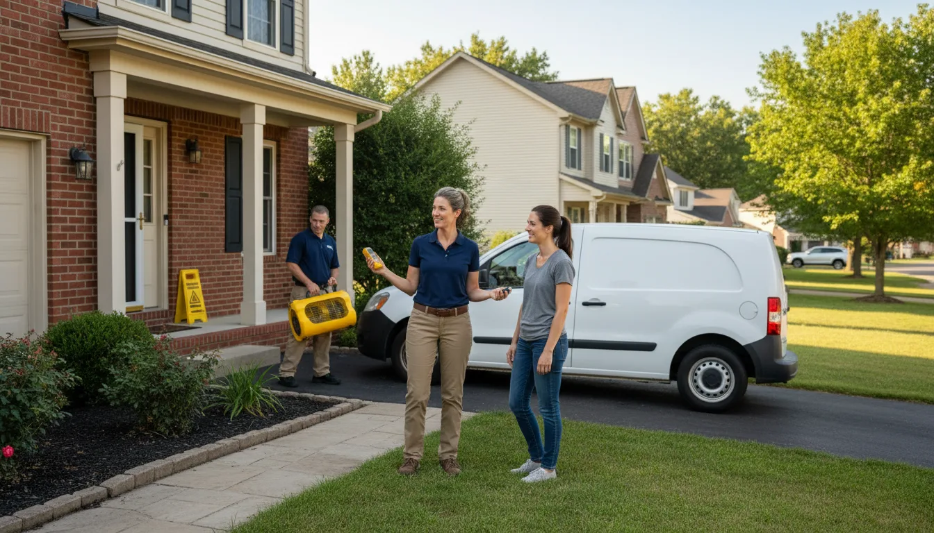 Residential water damage restoration in Happy Valley, OR